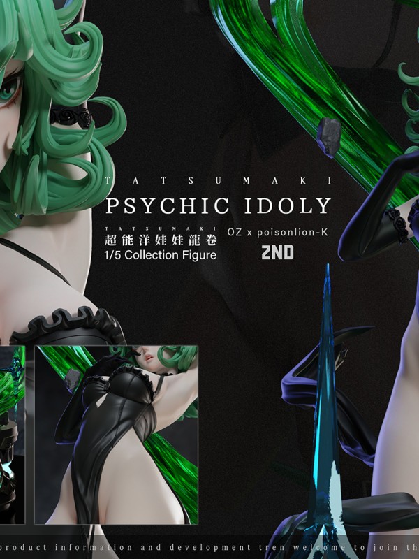 OZ productions x Poisonlion-K One Punch Man Tatsumaki Psychic Idoly Hot Sexy 1/5 Statue